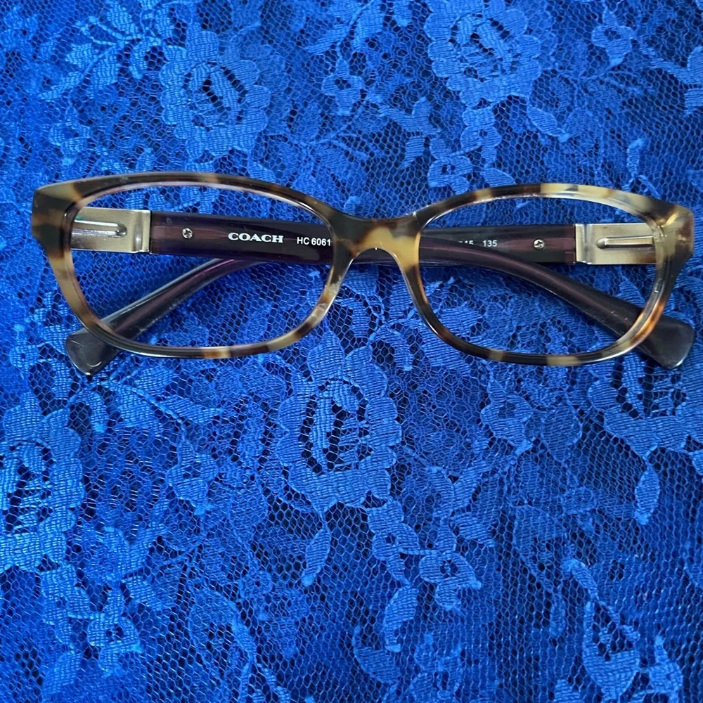 COACH Tortoise Shell Eyeglasses Frame, 52/15/135